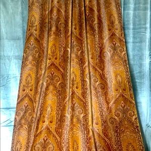 4 piece velvet paisley medallion curtains